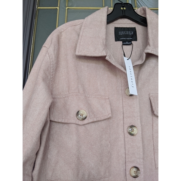 NWT Sanctuary herringbone shacket sz XS - Picture 7 of 7